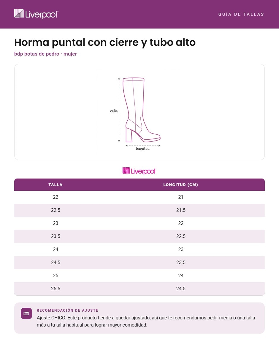 Bota abajo de la rodilla bdp de piel para mujer 12