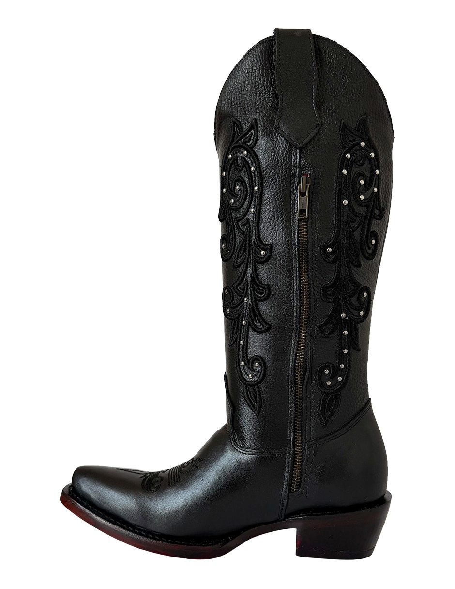 Bota abajo de la rodilla bdp de piel para mujer 2