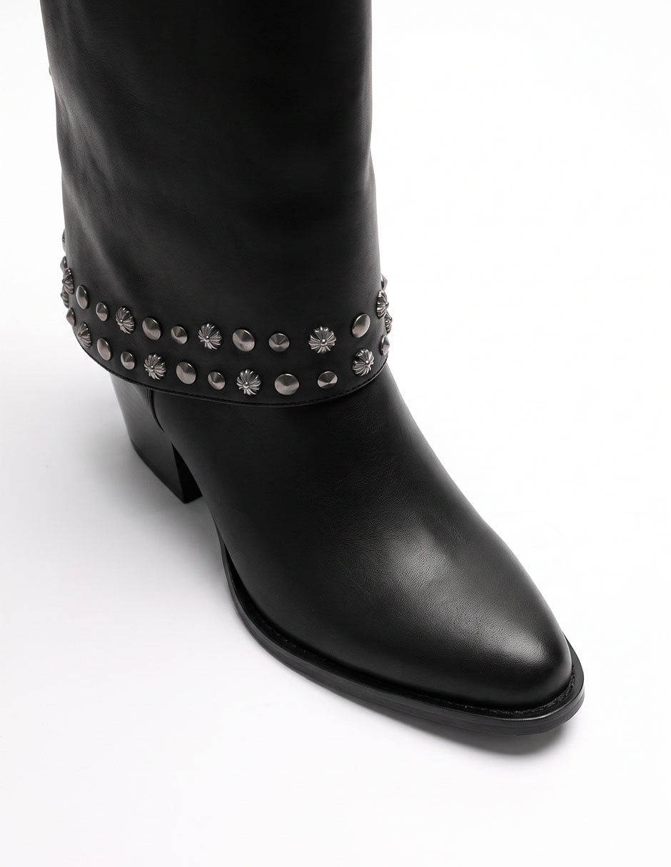 Bota de tacón sintético para mujer 5