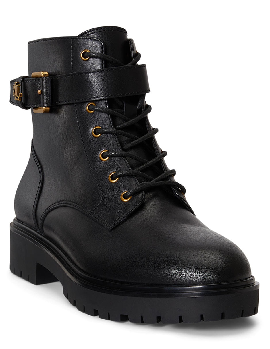 Bota arriba del tobillo de piel para mujer Bota arriba del tobillo de piel para mujer