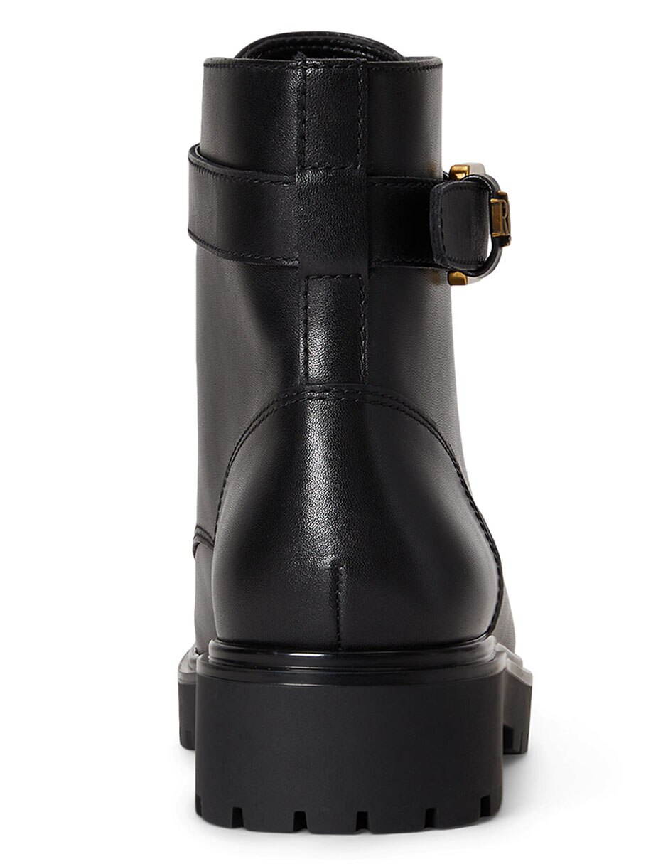 Bota arriba del tobillo de piel para mujer 4