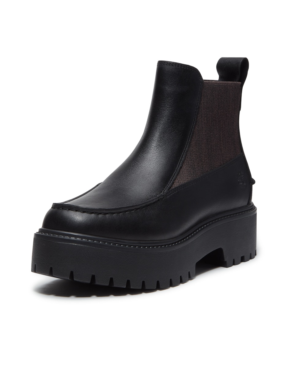 Bota al tobillo de piel para mujer 4