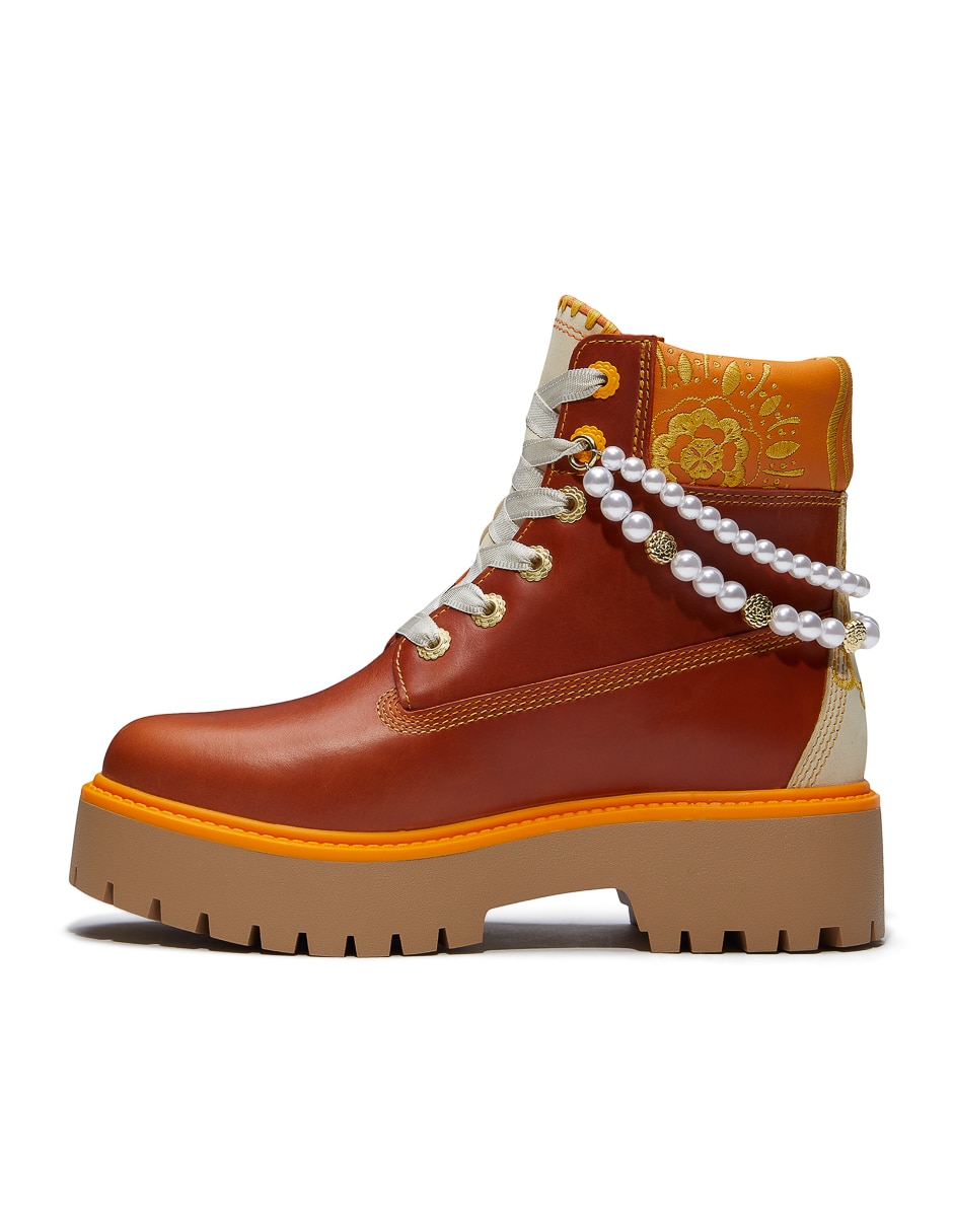 Bota al tobillo de piel para mujer 13