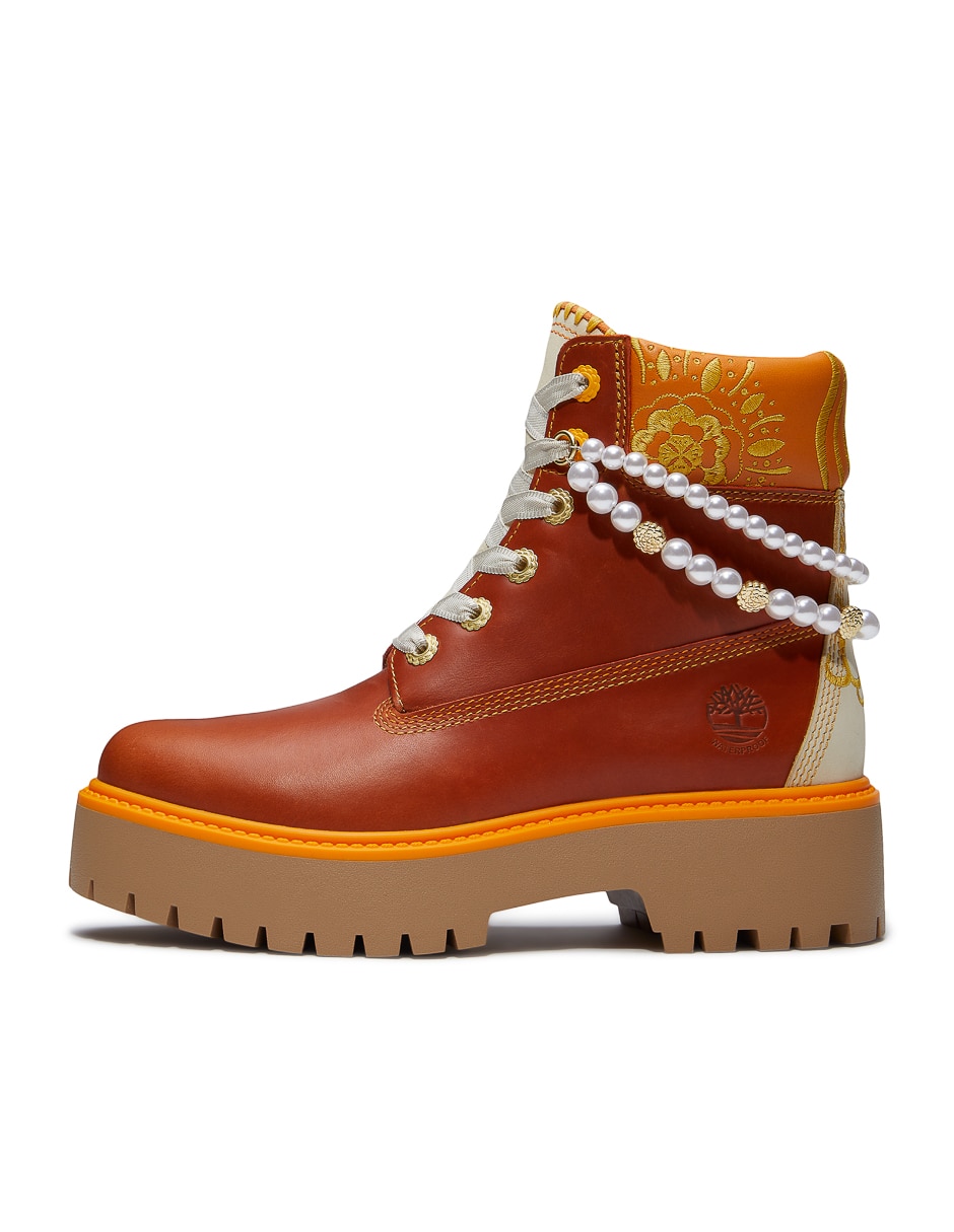 Bota al tobillo de piel para mujer 5