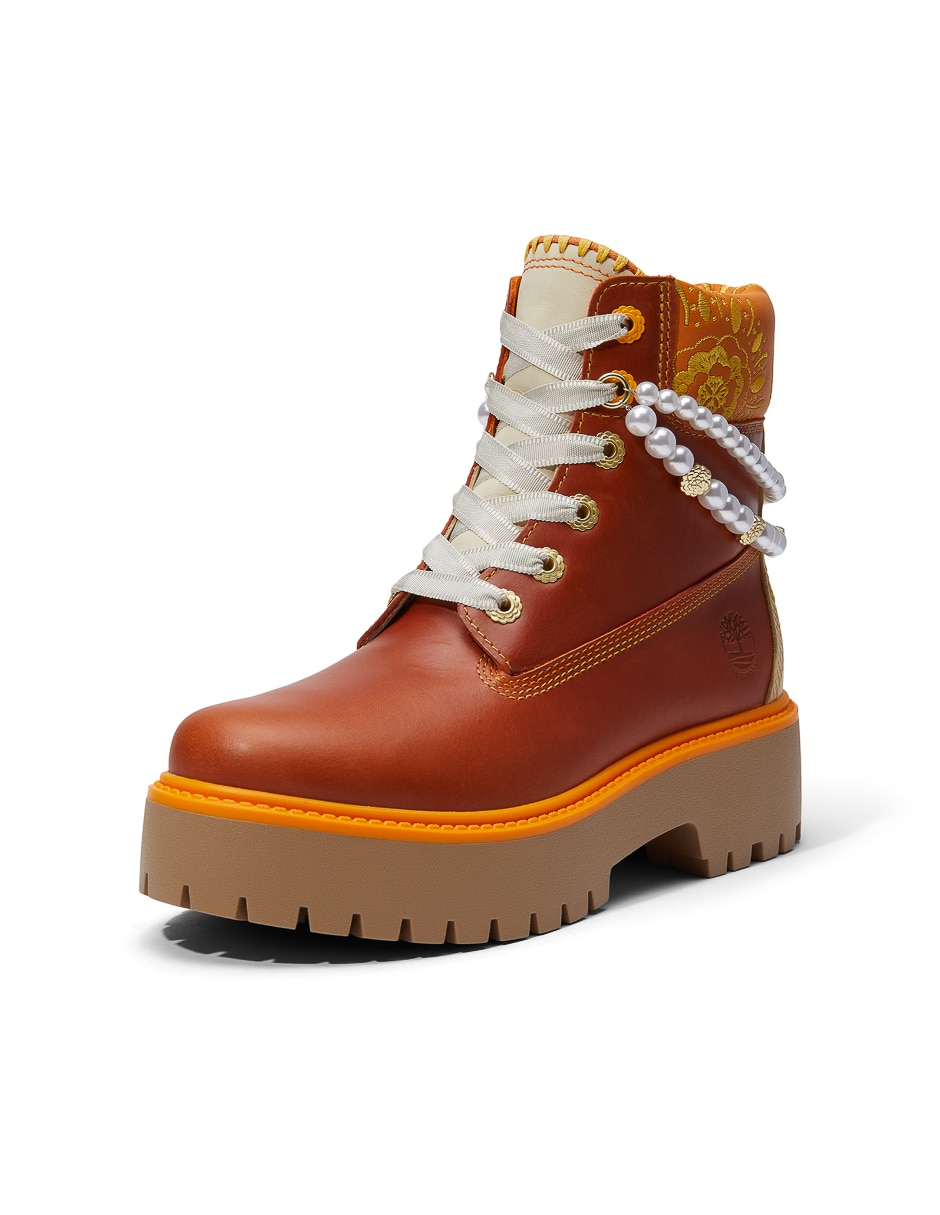 Bota al tobillo de piel para mujer 6