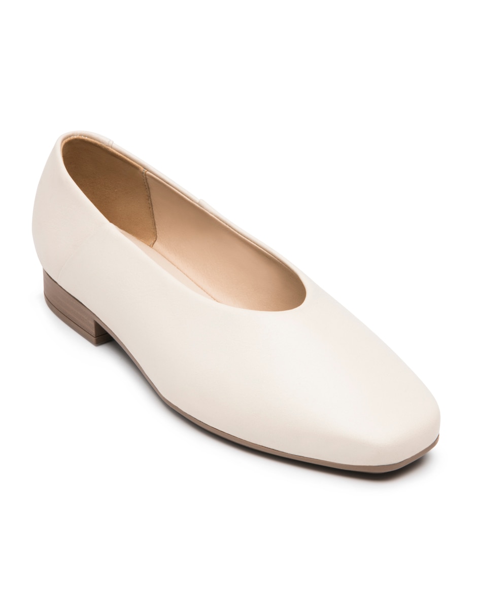 Balerinas Semivetir de piel para mujer 5