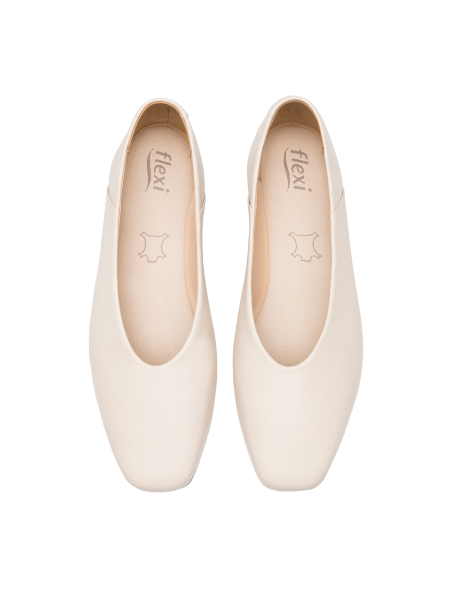 Balerinas Semivetir de piel para mujer 7