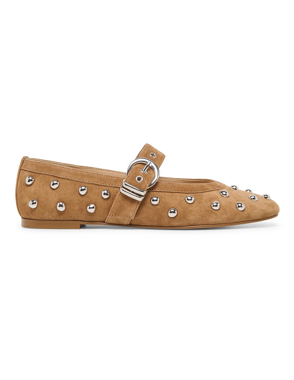 Balerinas Brila Stud de gamuza para mujer