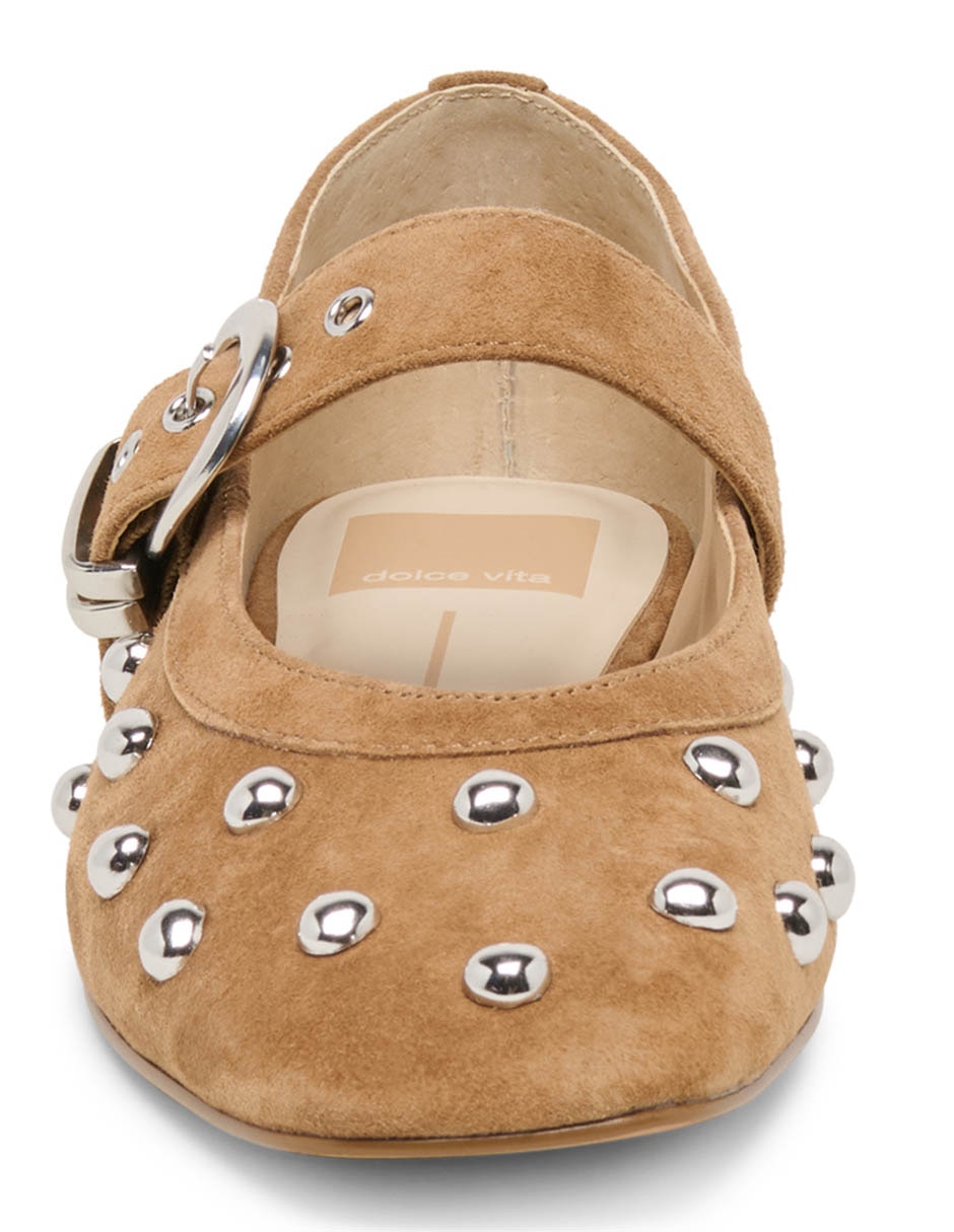 Balerinas Brila Stud de gamuza para mujer 3