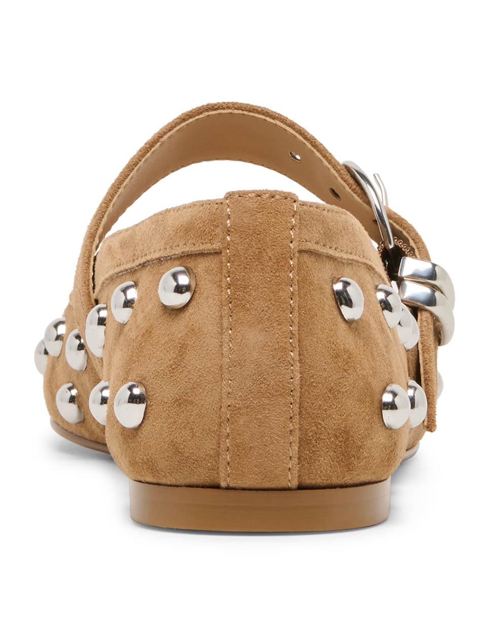 Balerinas Brila Stud de gamuza para mujer 4