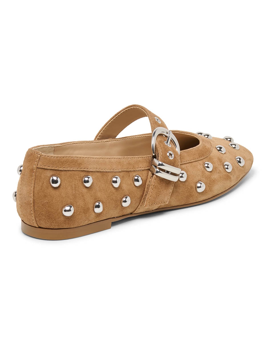 Balerinas Brila Stud de gamuza para mujer 5