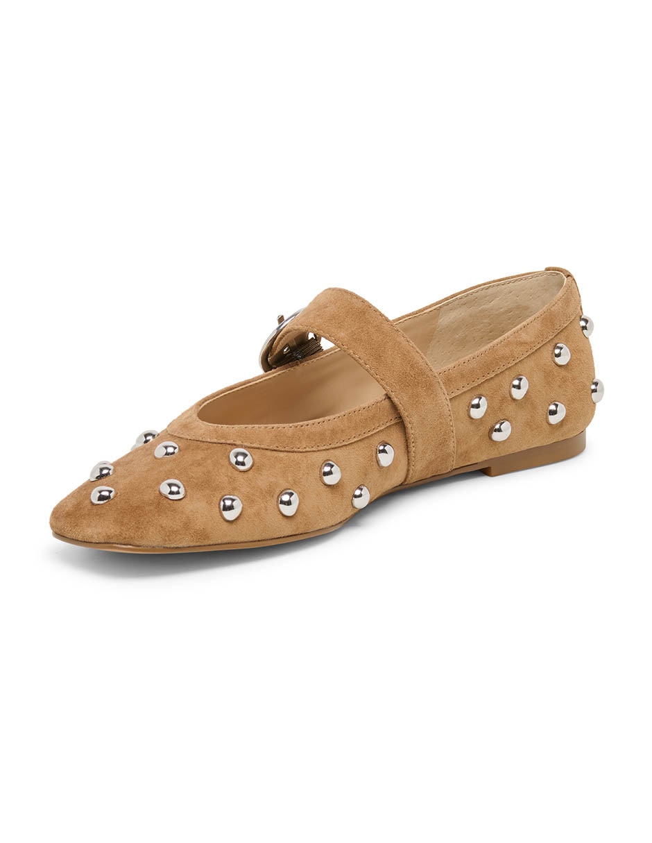 Balerinas Brila Stud de gamuza para mujer 6