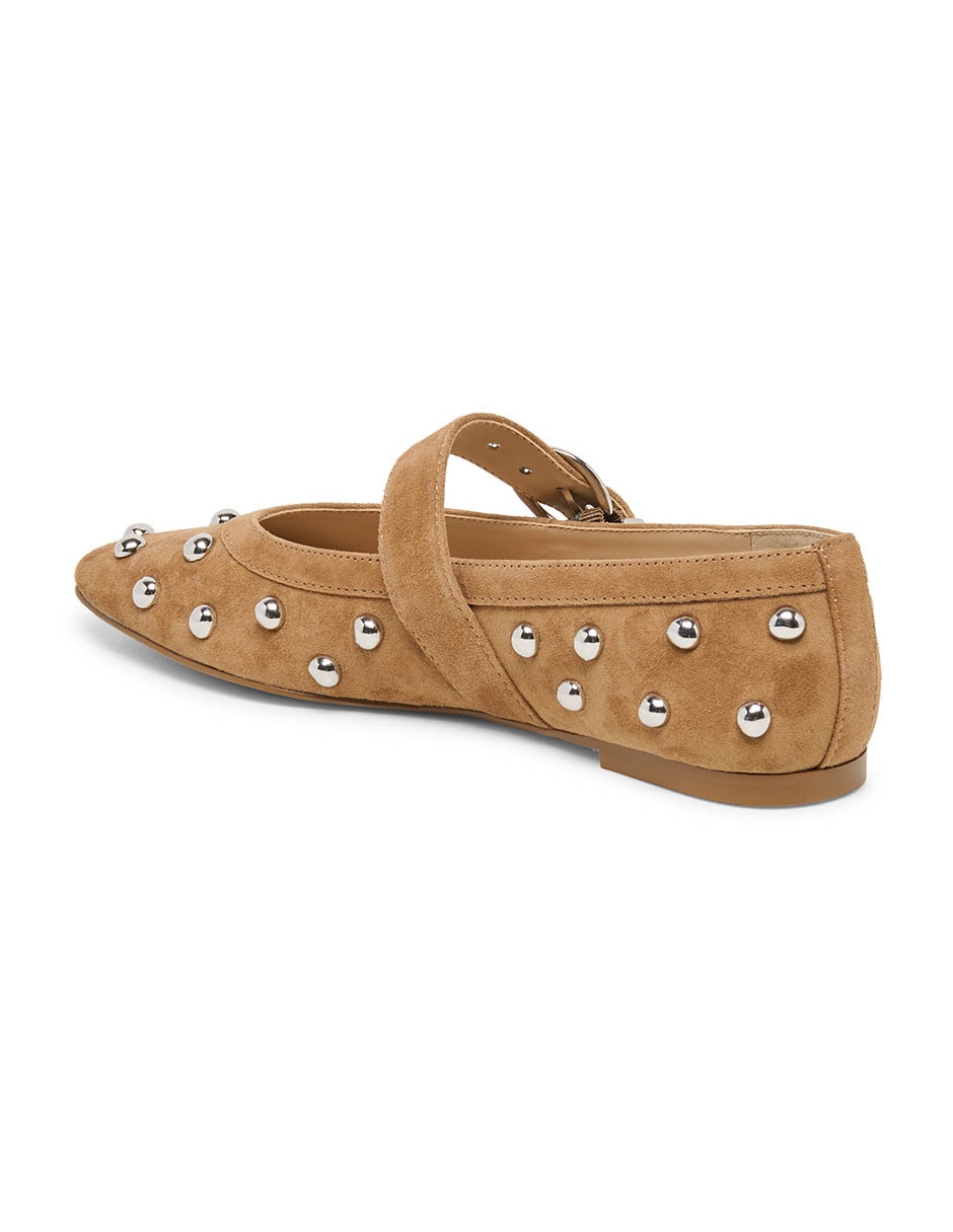 Balerinas Brila Stud de gamuza para mujer 7