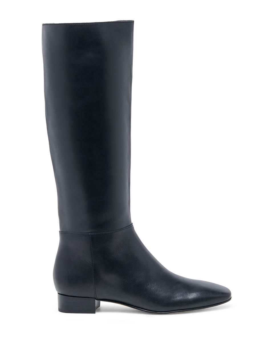 Bota abajo de la rodilla de piel para mujer Bota abajo de la rodilla de piel para mujer