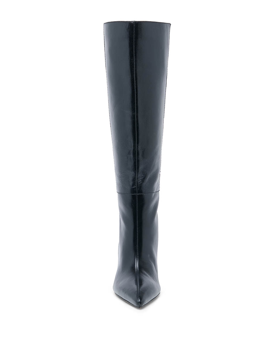 Bota abajo de la rodilla de piel para mujer 3
