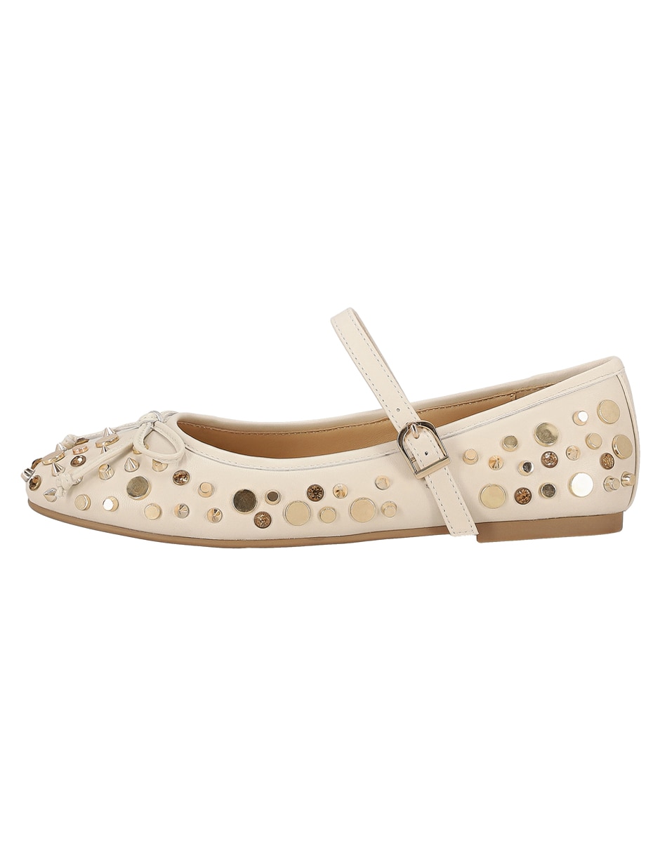 Balerina de piel para mujer