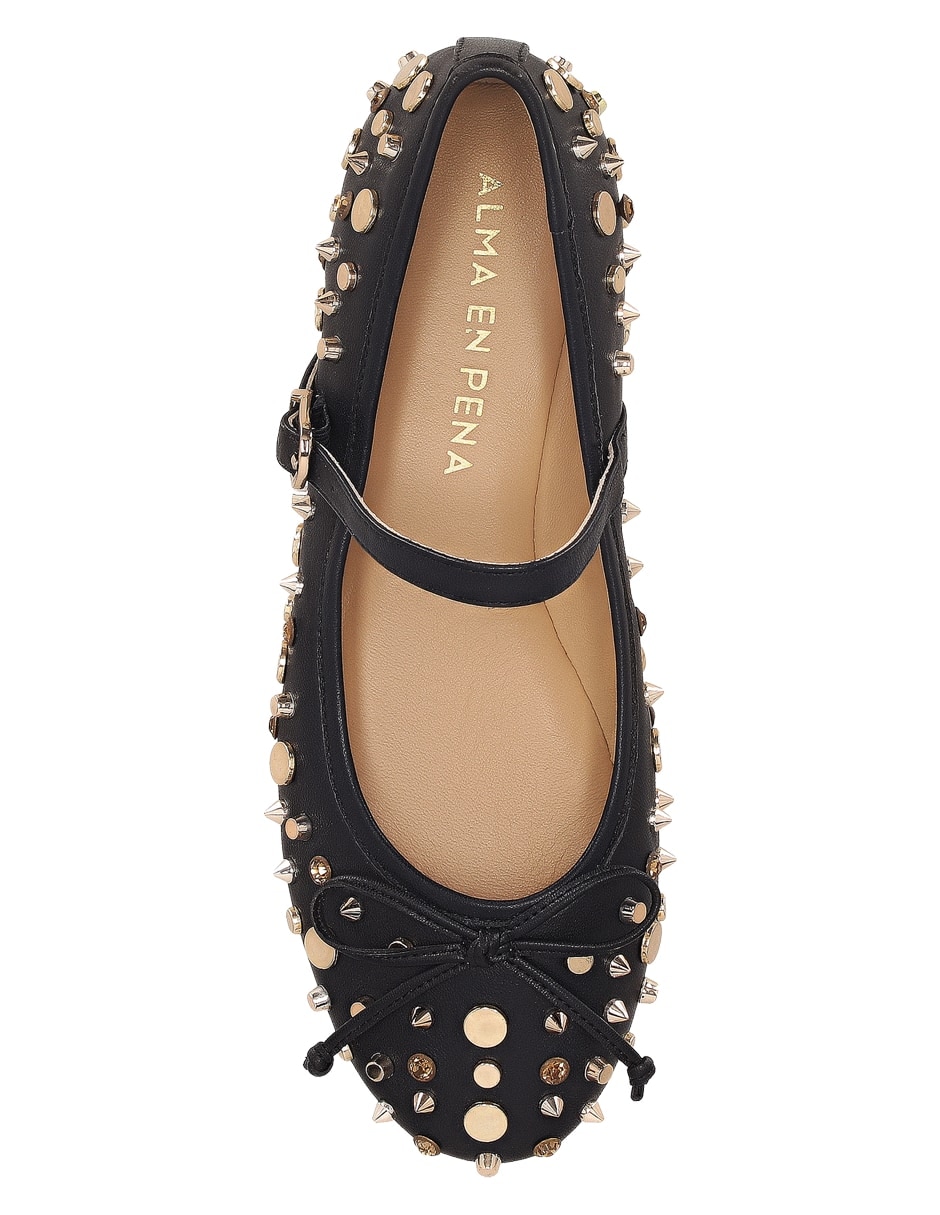 Balerina de piel para mujer 4
