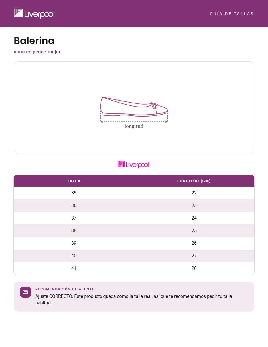 Balerina de piel para mujer 7
