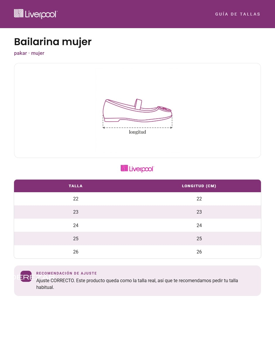 Balerinas para mujer