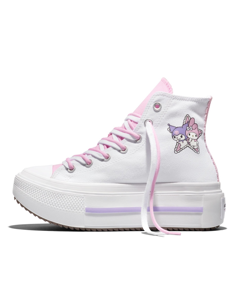 Tenis ctas lift double stack hi hello kitty and friends para mujer 3