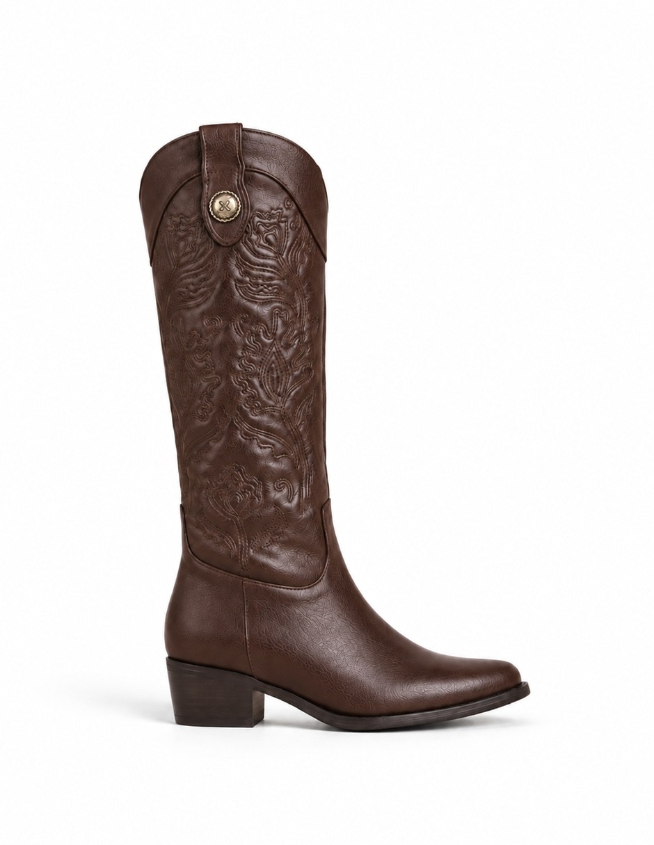 Bota cowboy abajo de la rodilla houston de piel para mujer Bota cowboy abajo de la rodilla houston de piel para mujer