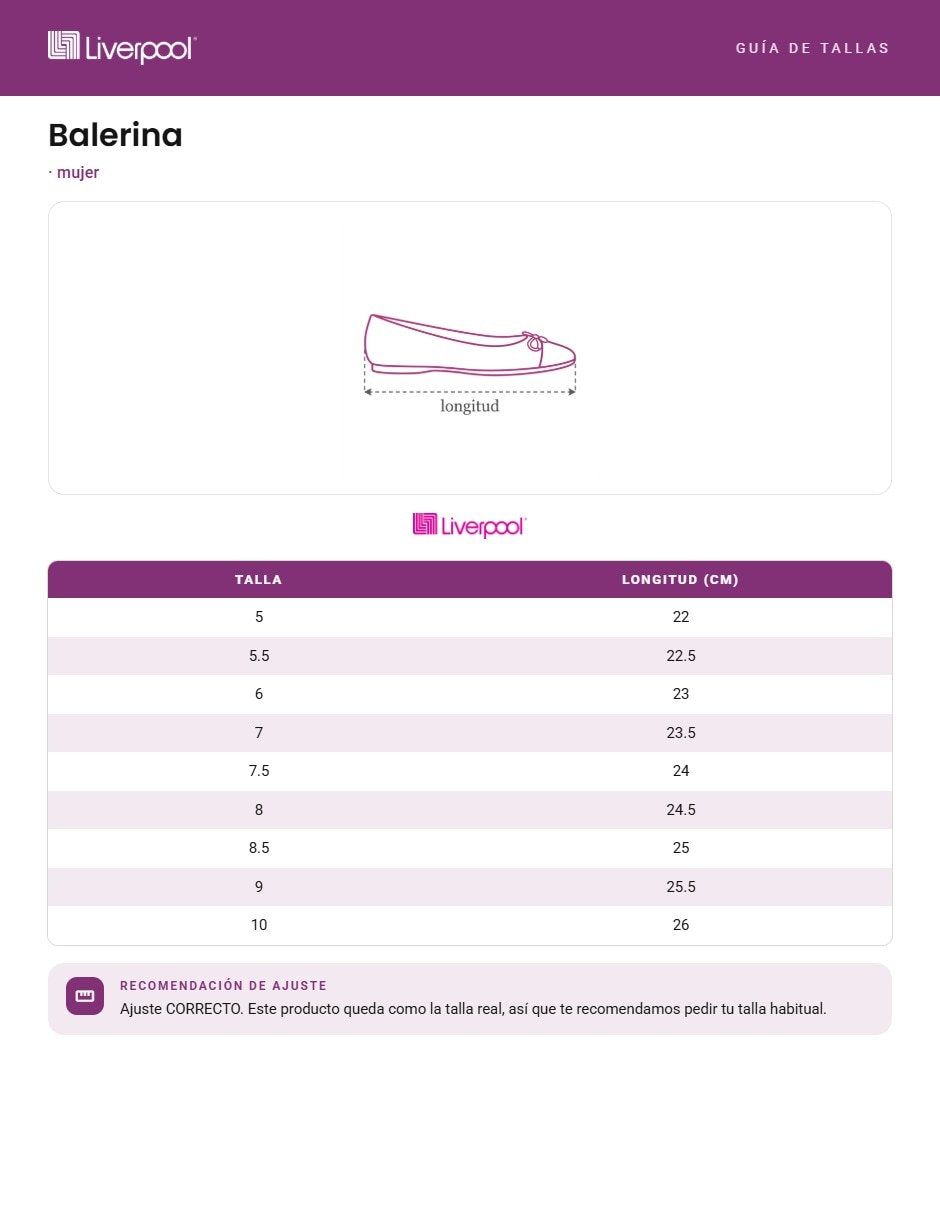 Balerinas Felicia de piel para mujer 7