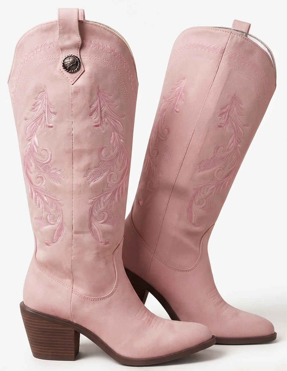 Bota cowboy rodilla para mujer 9