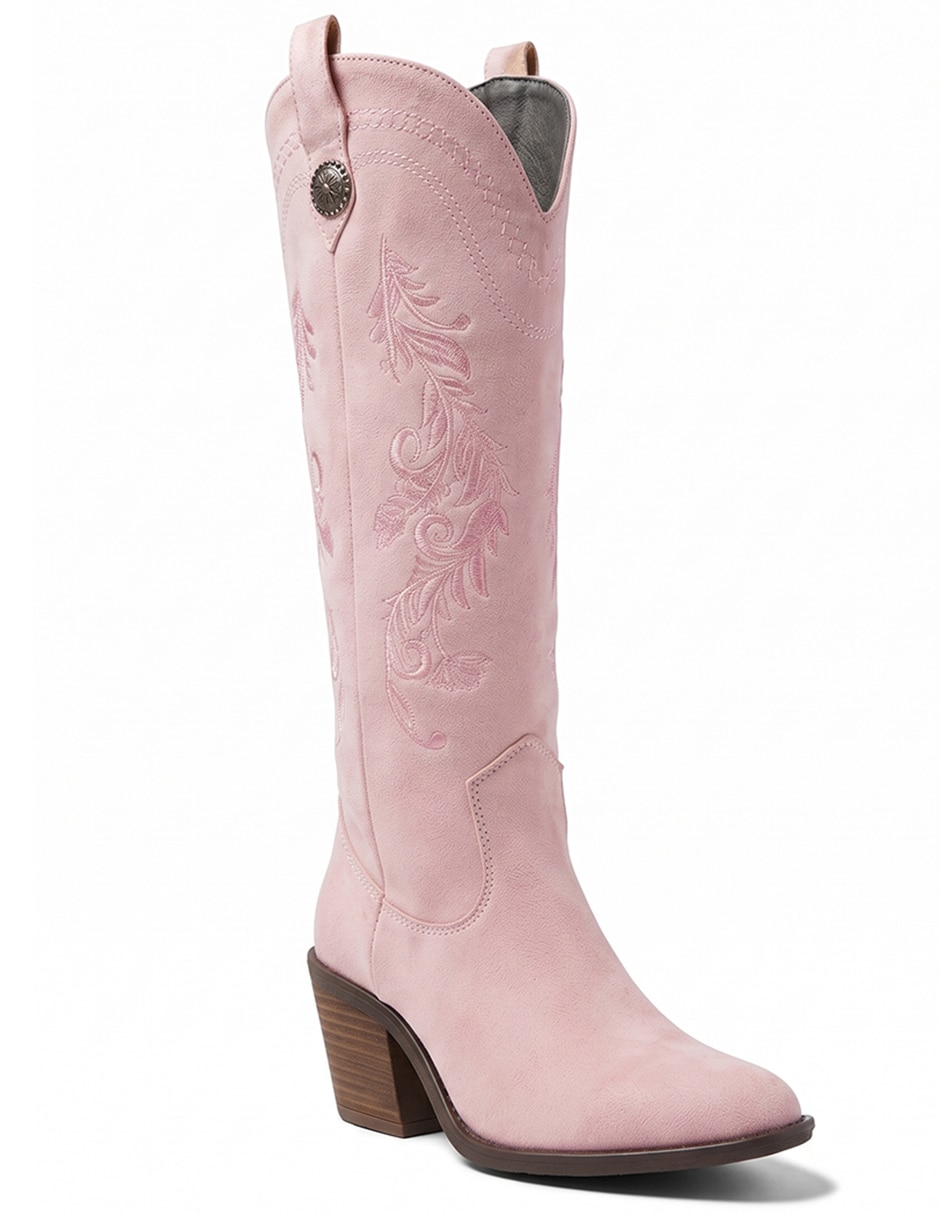 Bota cowboy rodilla para mujer 12