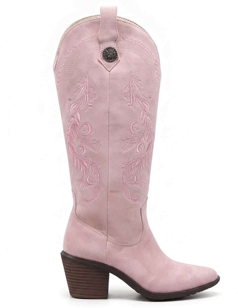 Bota cowboy rodilla para mujer 8