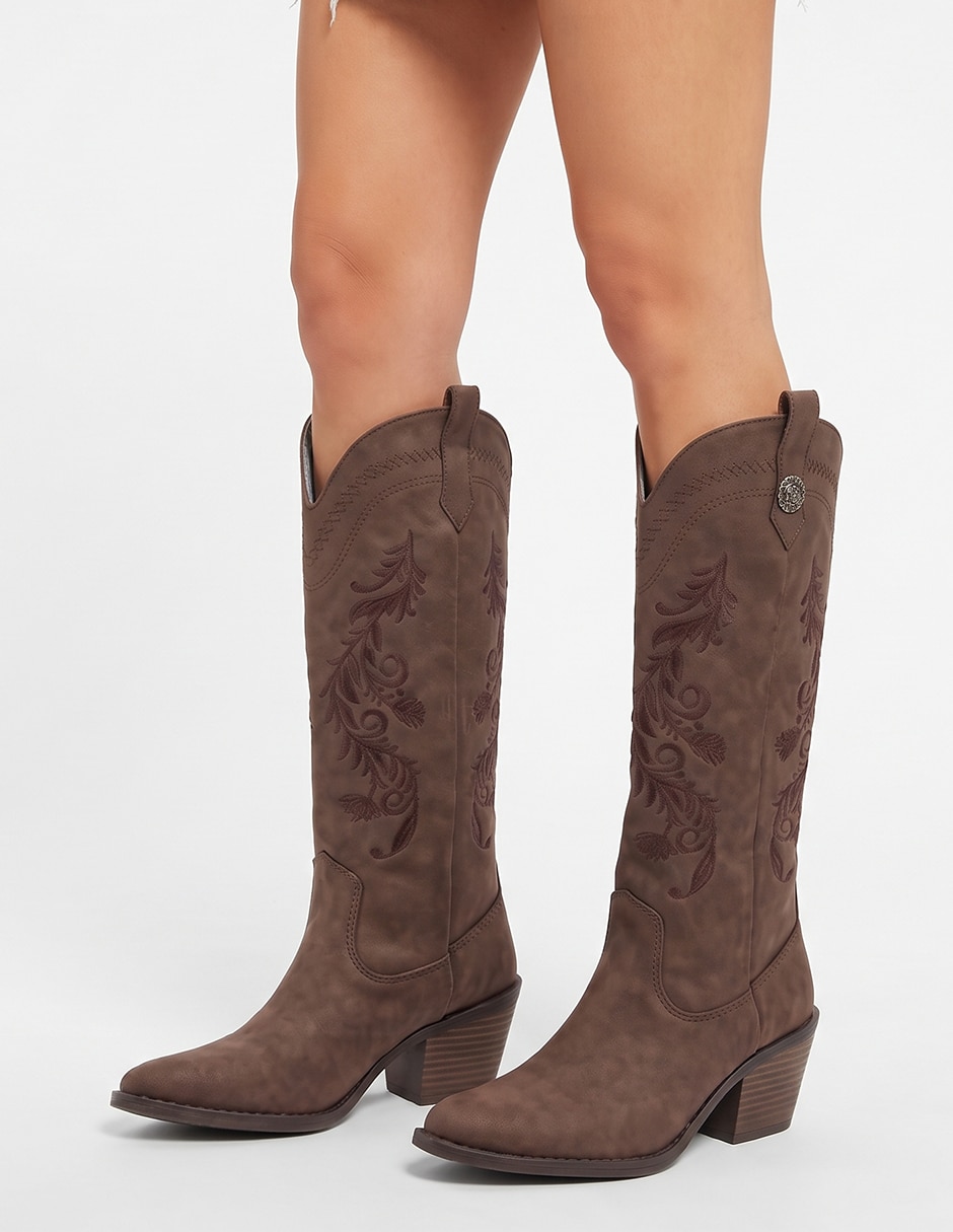 Bota cowboy rodilla para mujer 5