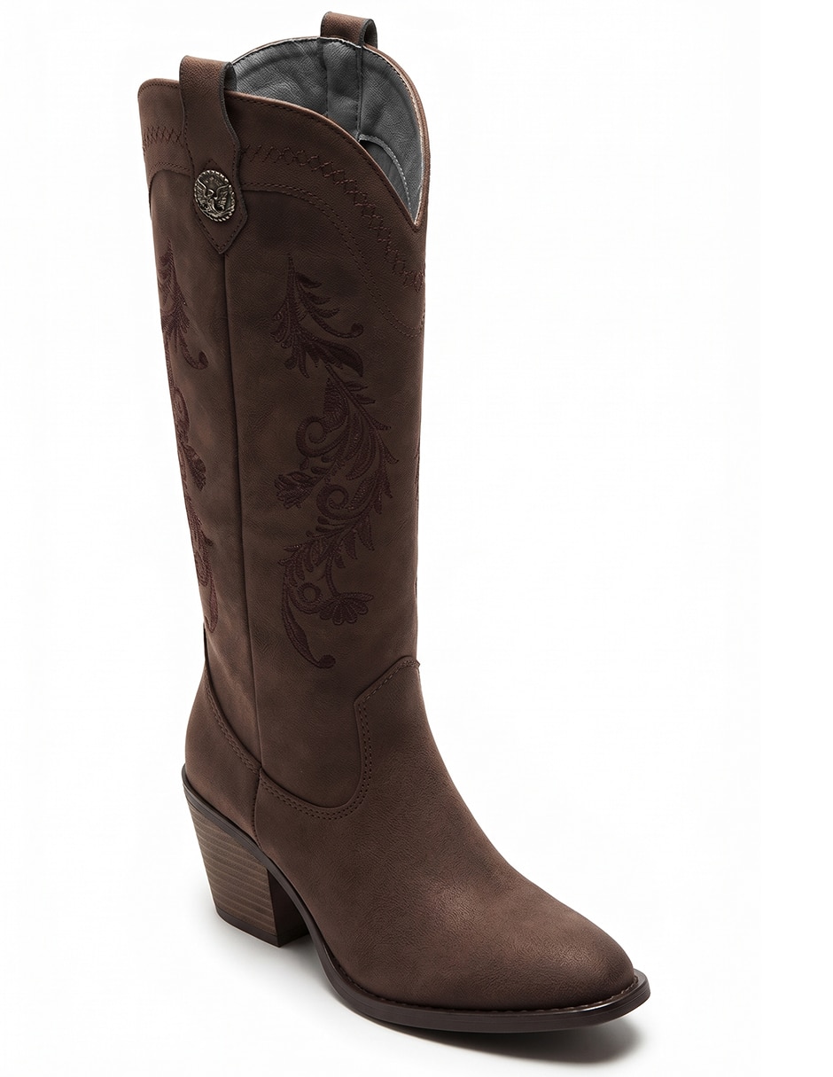 Bota cowboy rodilla para mujer 7