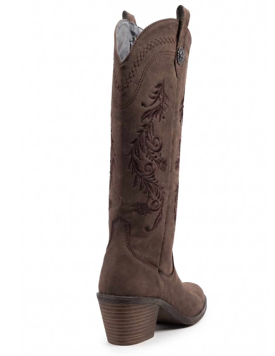 Bota cowboy rodilla para mujer 3