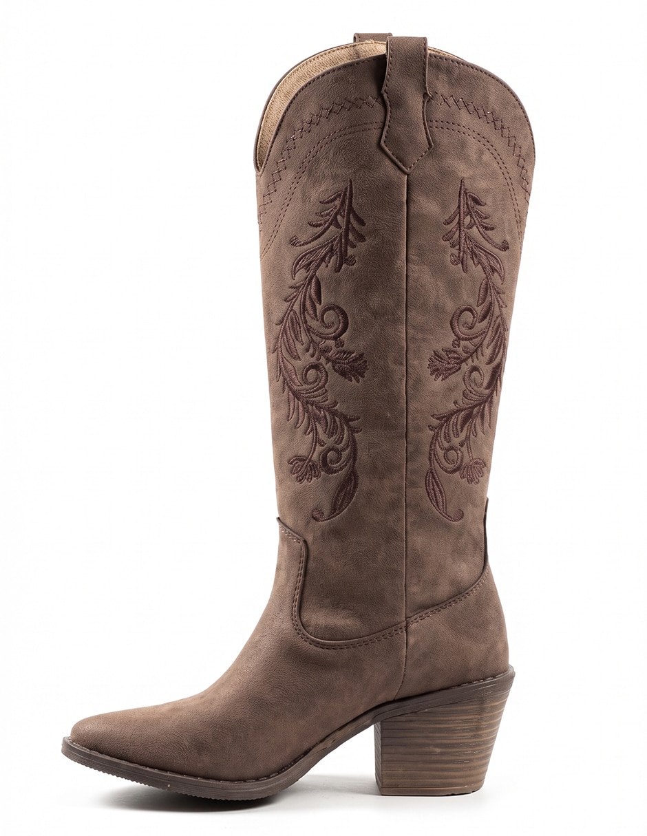 Bota cowboy rodilla para mujer 8