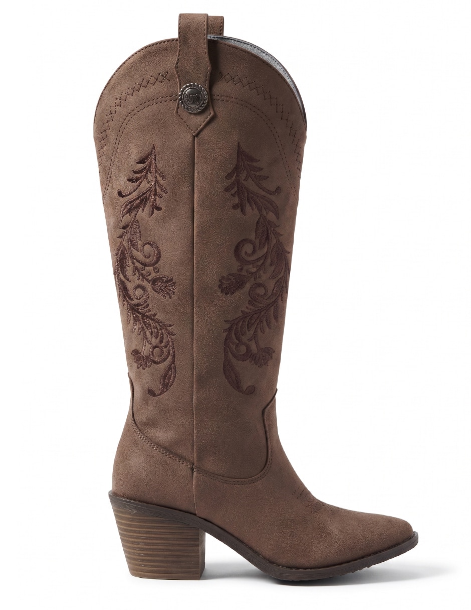Bota cowboy rodilla para mujer 10