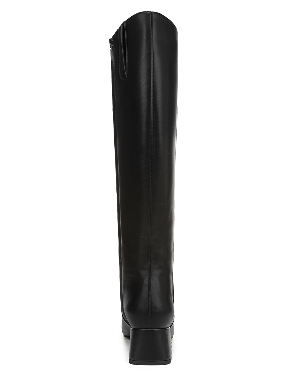 Bota abajo de la rodilla porter de piel para mujer 7