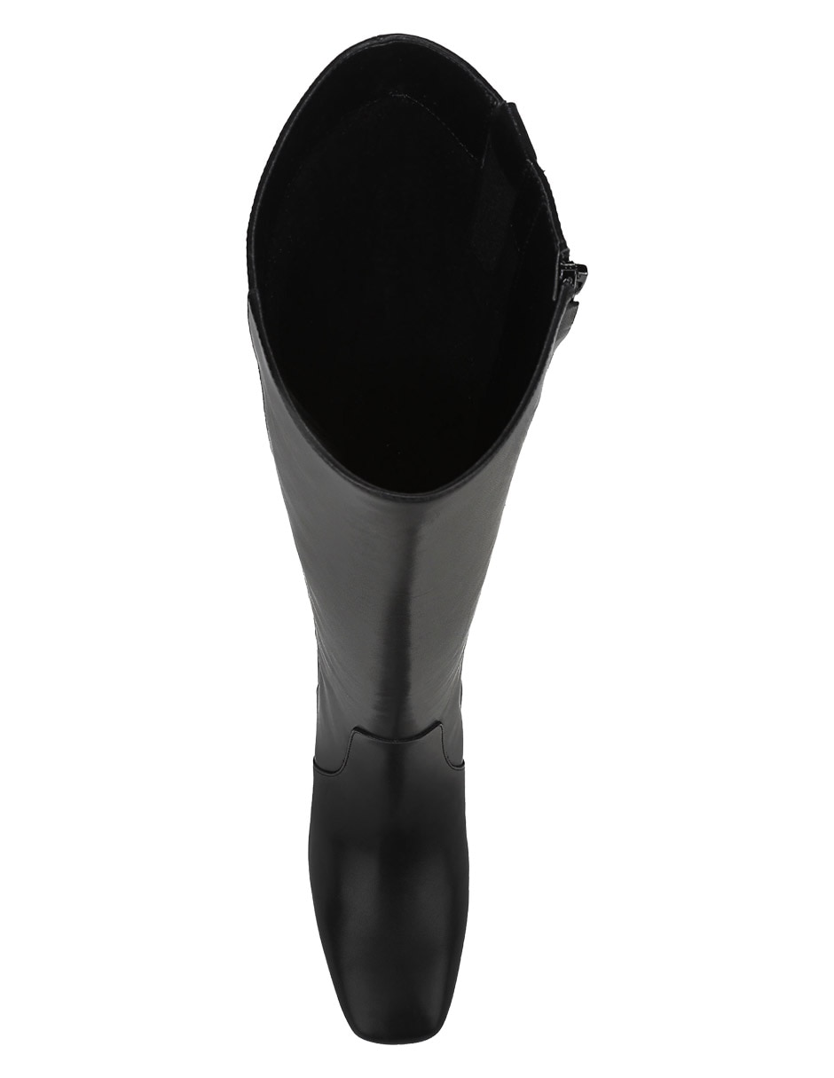 Bota abajo de la rodilla porter de piel para mujer 2
