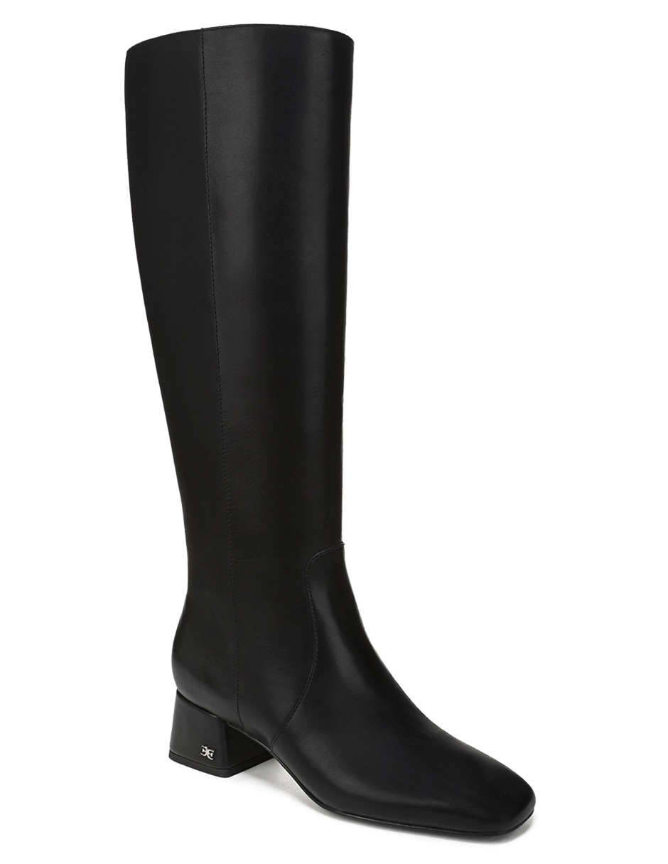 Bota abajo de la rodilla porter de piel para mujer 8
