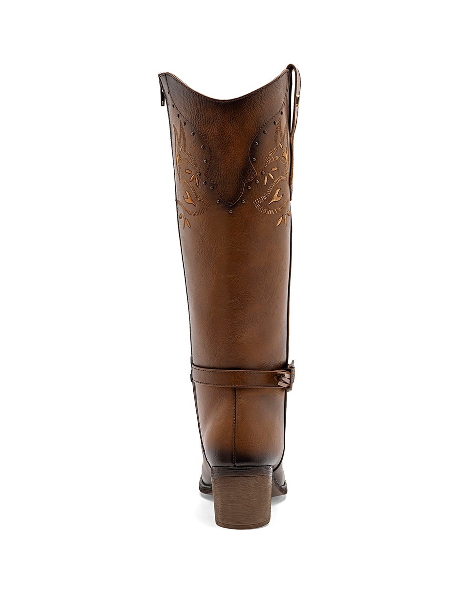 Bota cowboy media pierna para mujer 3