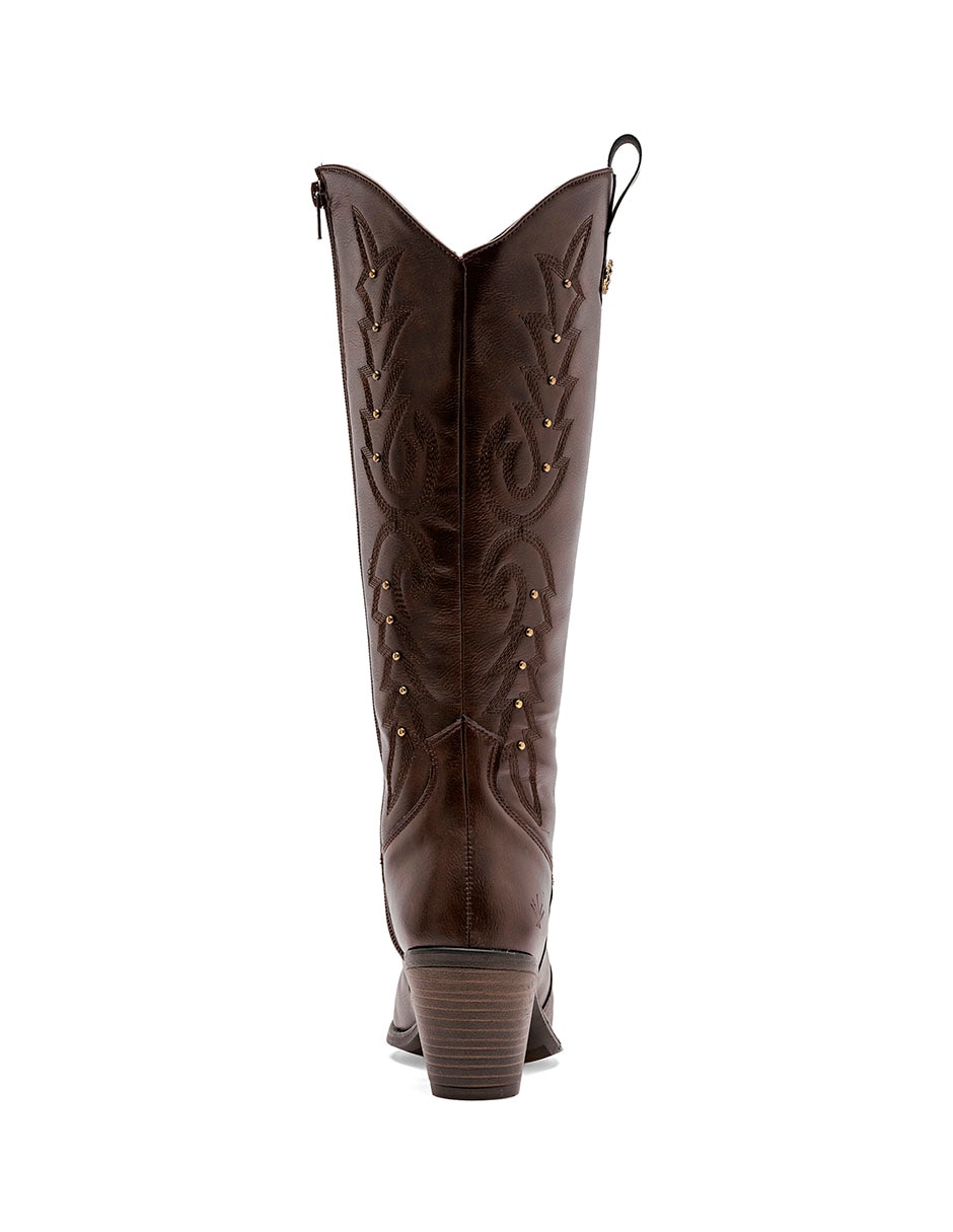 Bota cowboy media pierna para mujer 3