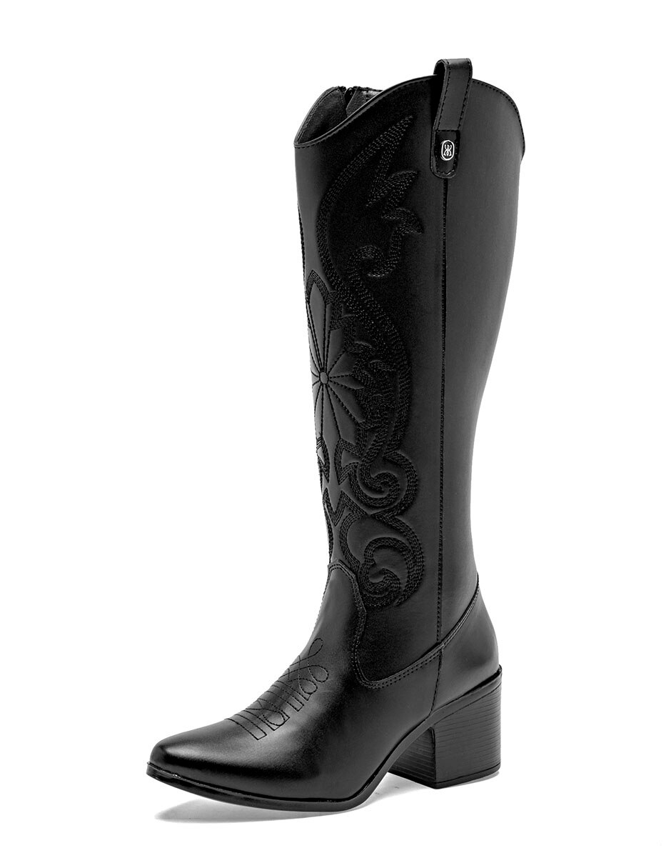 Bota cowboy media pierna para mujer 5