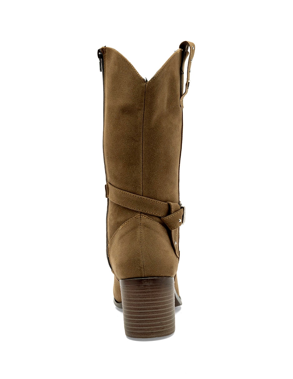 Bota cowboy media pierna para mujer 3