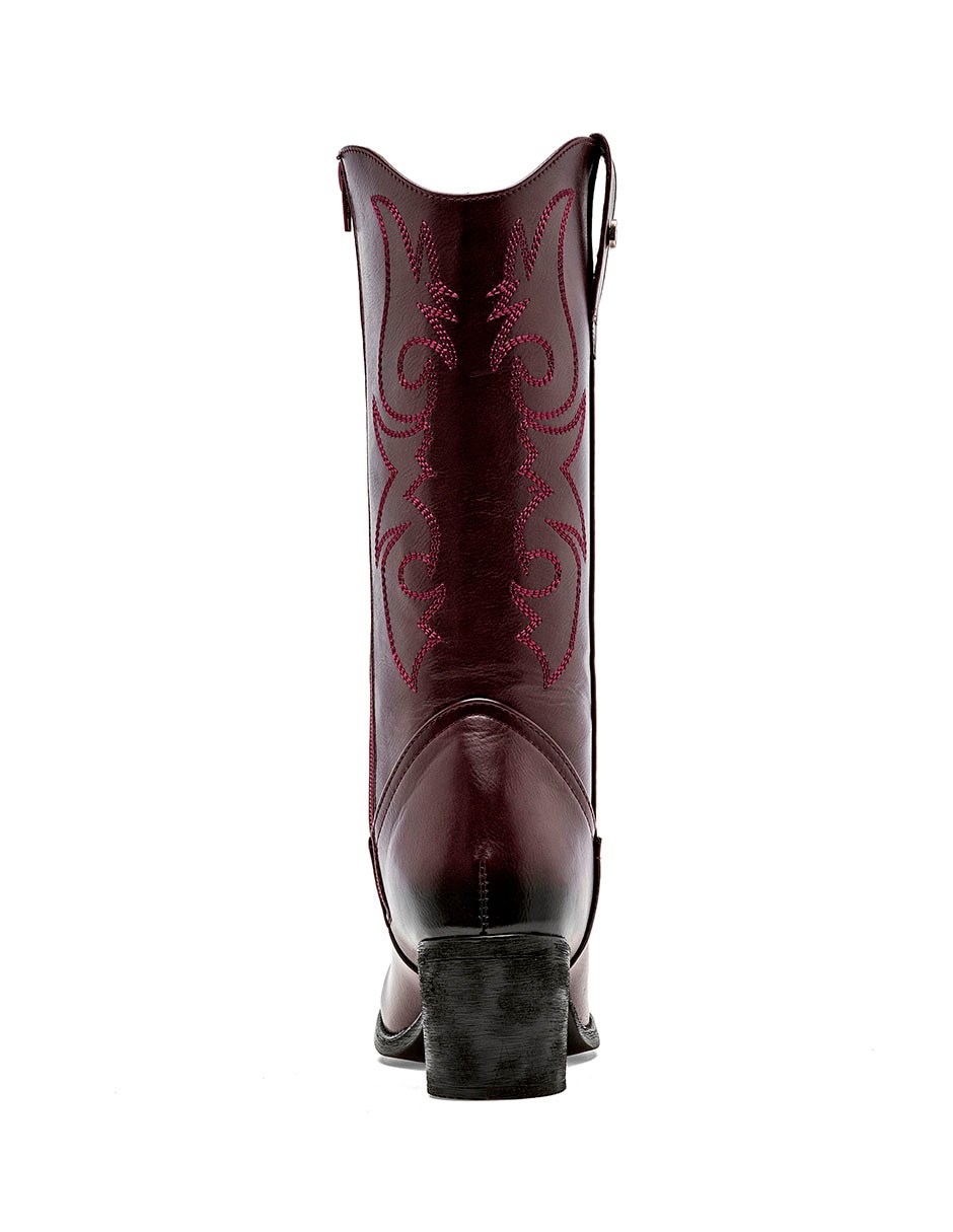 Bota cowboy media pierna para mujer 3