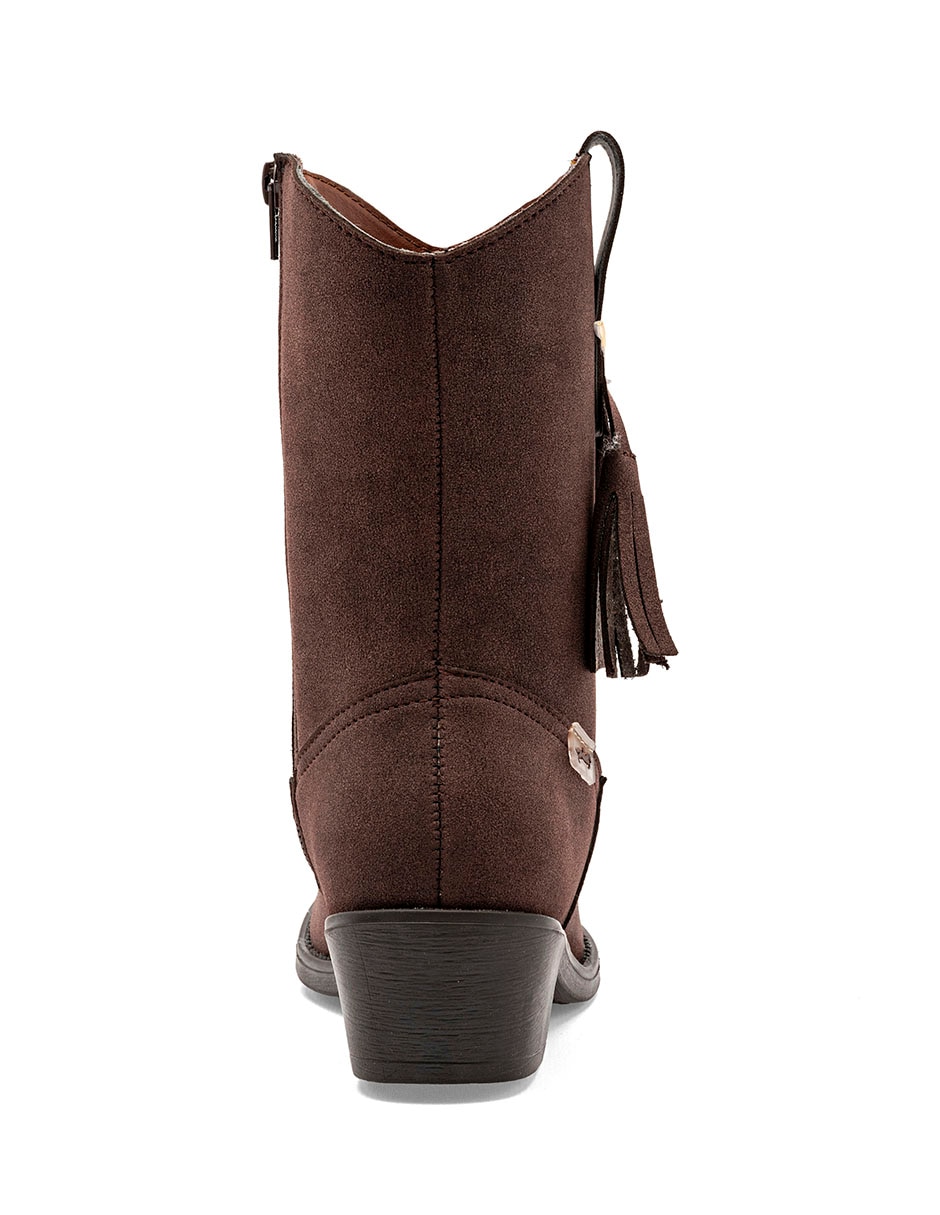 Bota cowboy arriba del tobillo para mujer 4