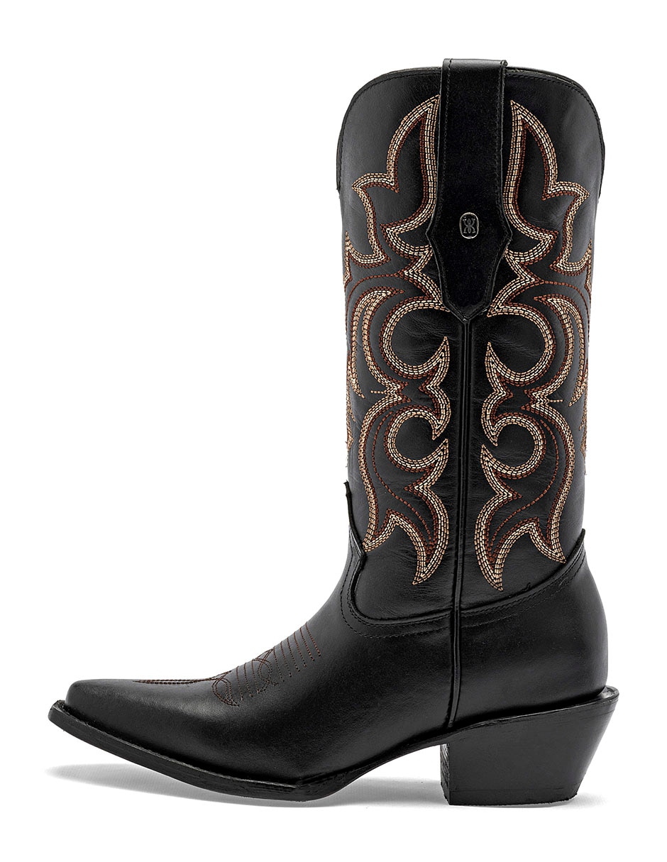 Bota cowboy media pierna de piel para mujer Bota cowboy media pierna de piel para mujer