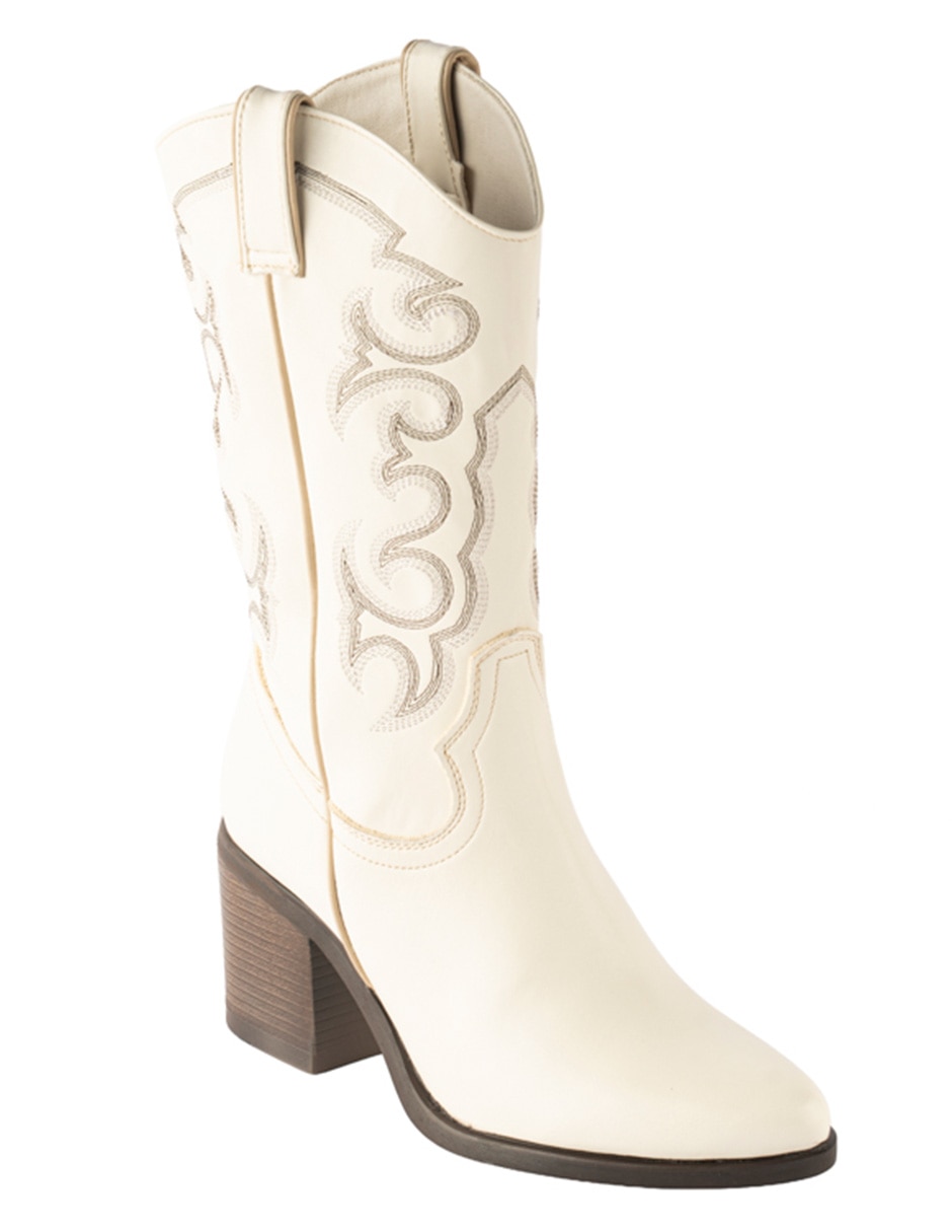 Bota cowboy Media pierna de Sintético para mujer