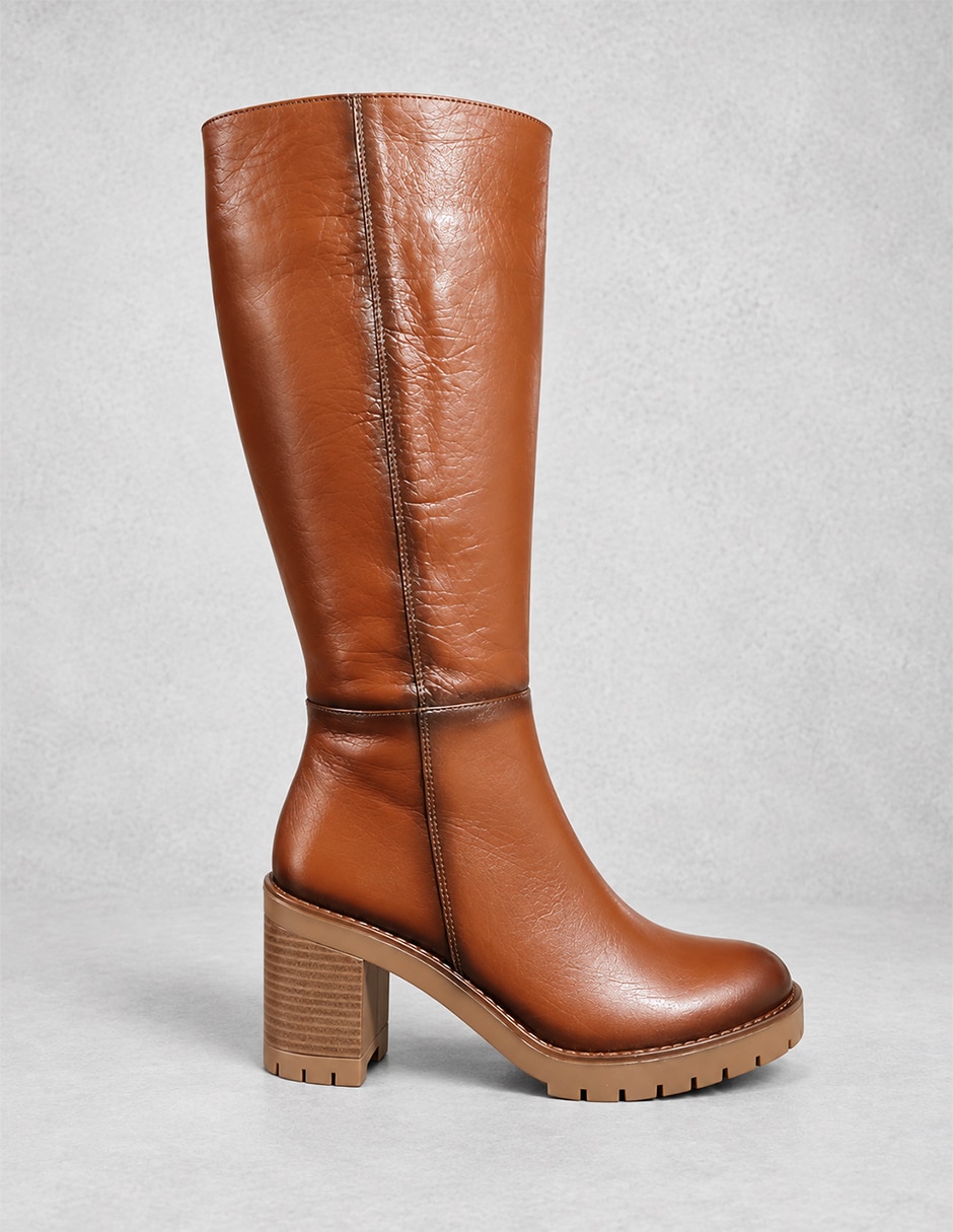 Bota Abajo de la rodilla de Piel para mujer Bota Abajo de la rodilla de Piel para mujer