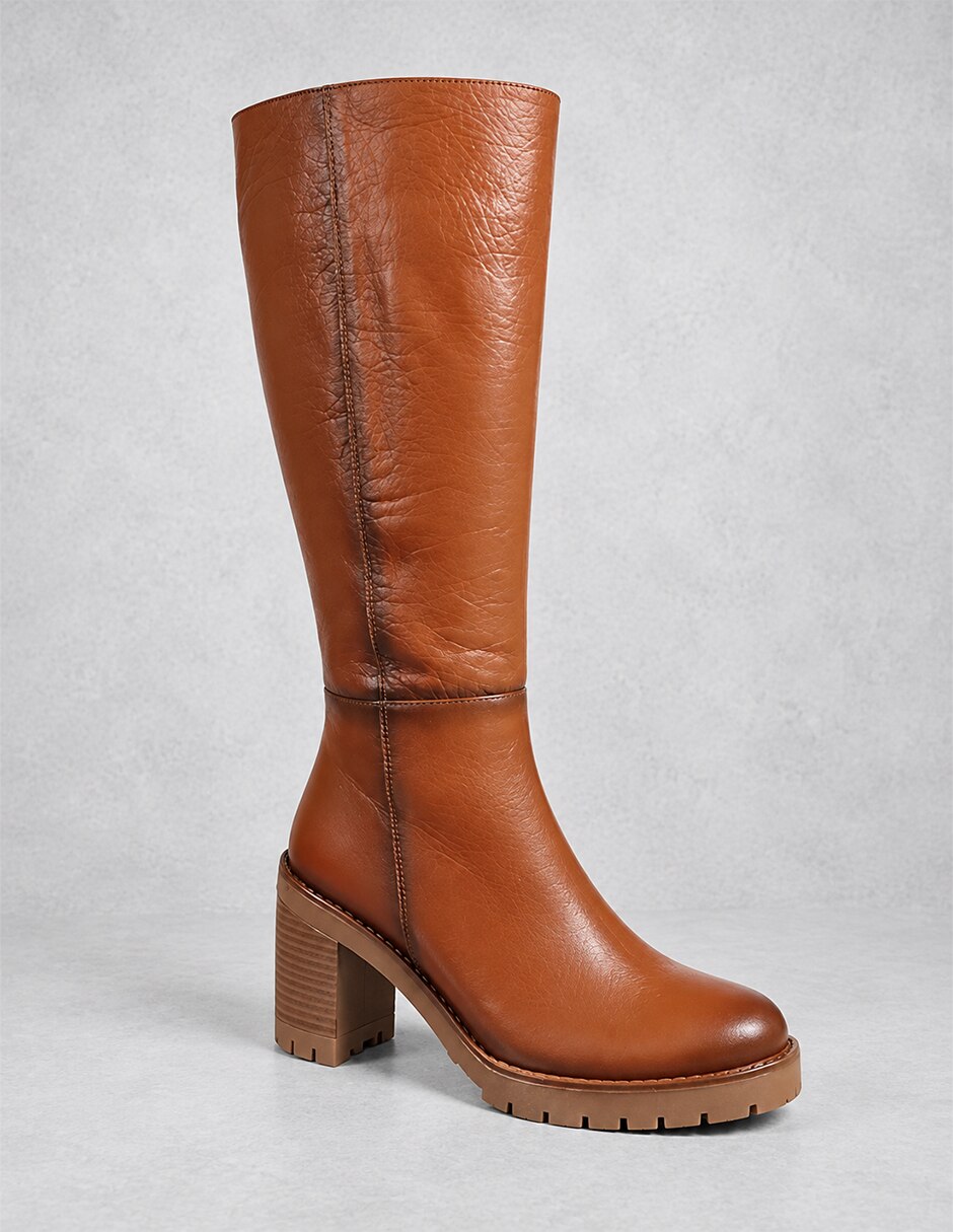 Bota Abajo de la rodilla de Piel para mujer 5