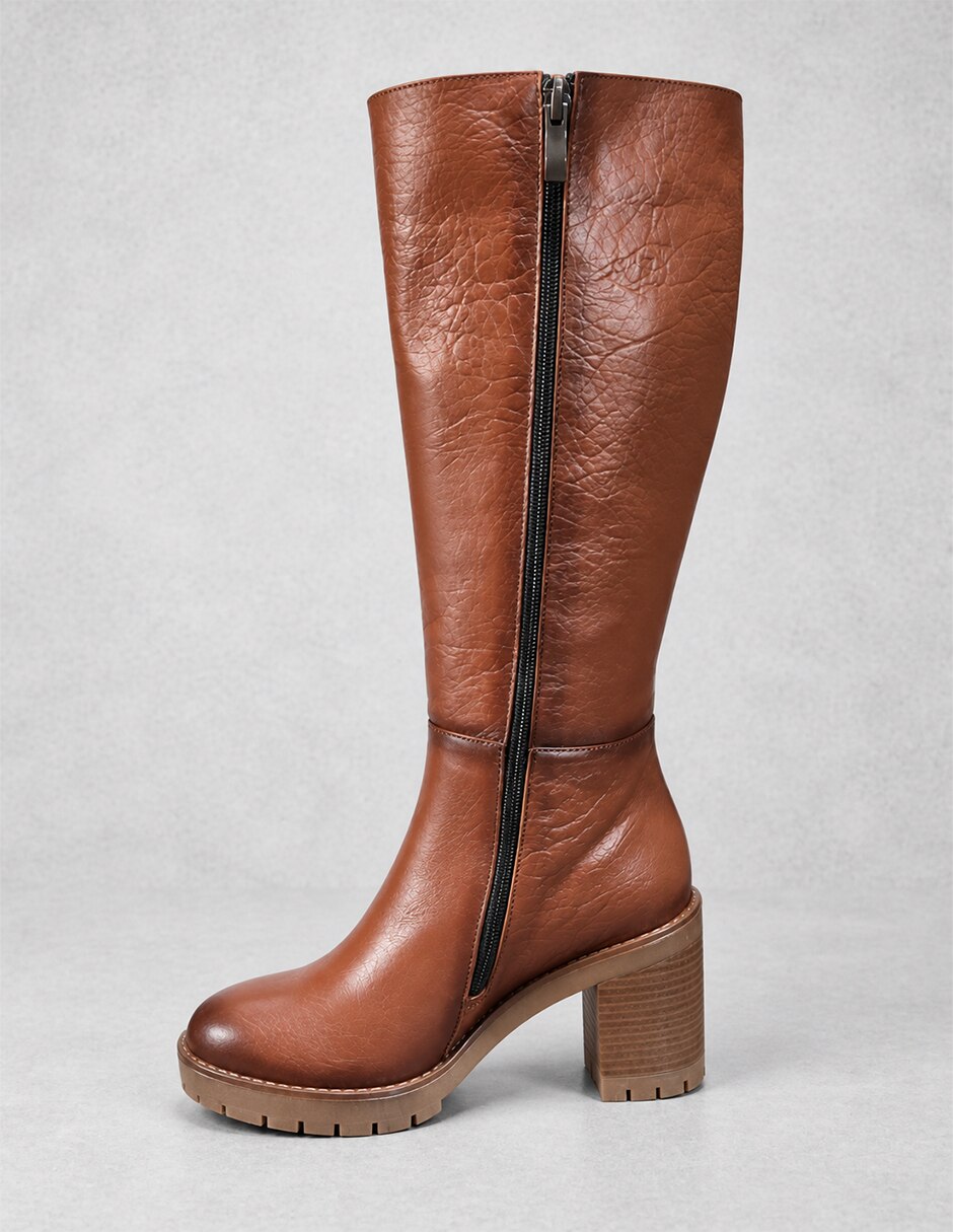 Bota Abajo de la rodilla de Piel para mujer 4