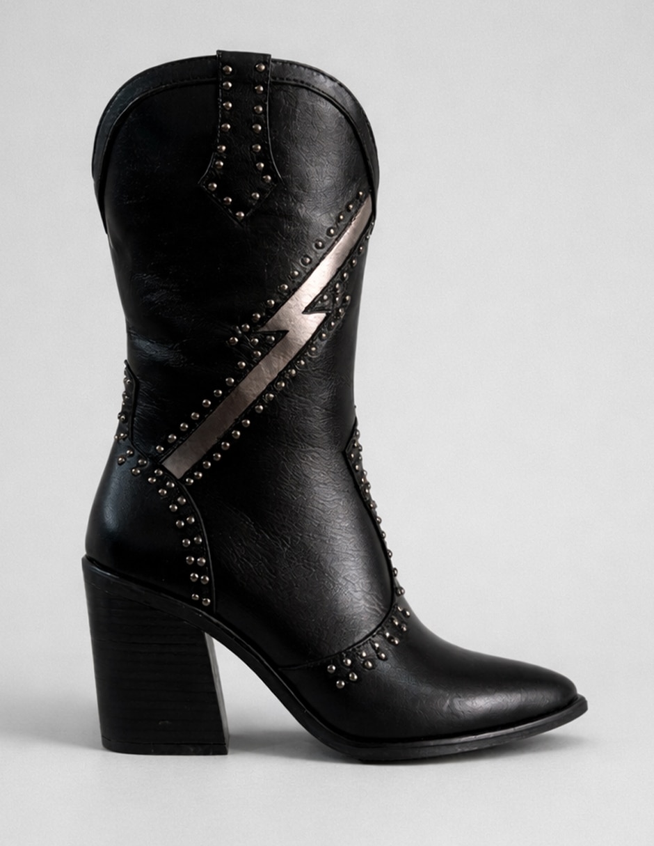 Bota Media pierna de Piel para mujer Bota Media pierna de Piel para mujer