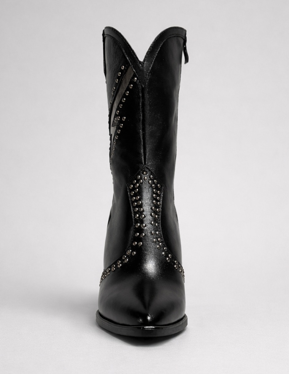 Bota Media pierna de Piel para mujer 5